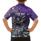 Personalised Storm Rugby Aboriginal Family Matching Tank Maxi Dress and Hawaiian Shirt 2024 GO Storms