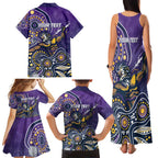 Personalised Storm Rugby Aboriginal Family Matching Tank Maxi Dress and Hawaiian Shirt 2024 GO Storms