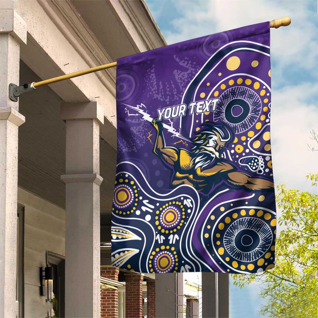 Personalised Storm Rugby Aboriginal Garden Flag 2024 GO Storms