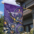 Personalised Storm Rugby Aboriginal Garden Flag 2024 GO Storms