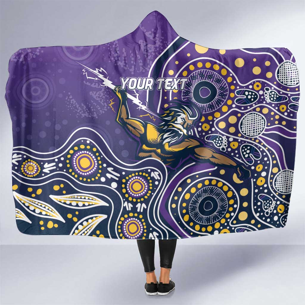 Personalised Storm Rugby Aboriginal Hooded Blanket 2024 GO Storms