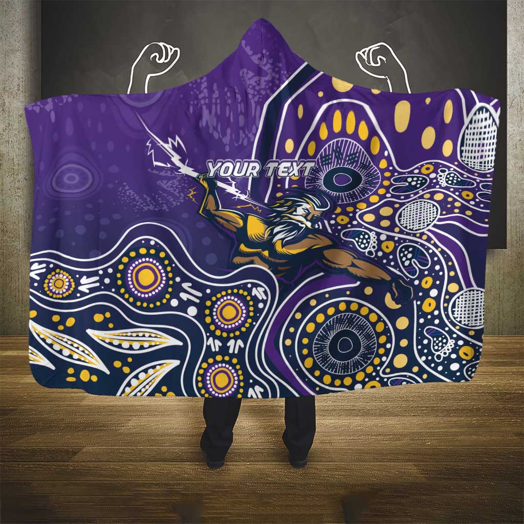 Personalised Storm Rugby Aboriginal Hooded Blanket 2024 GO Storms
