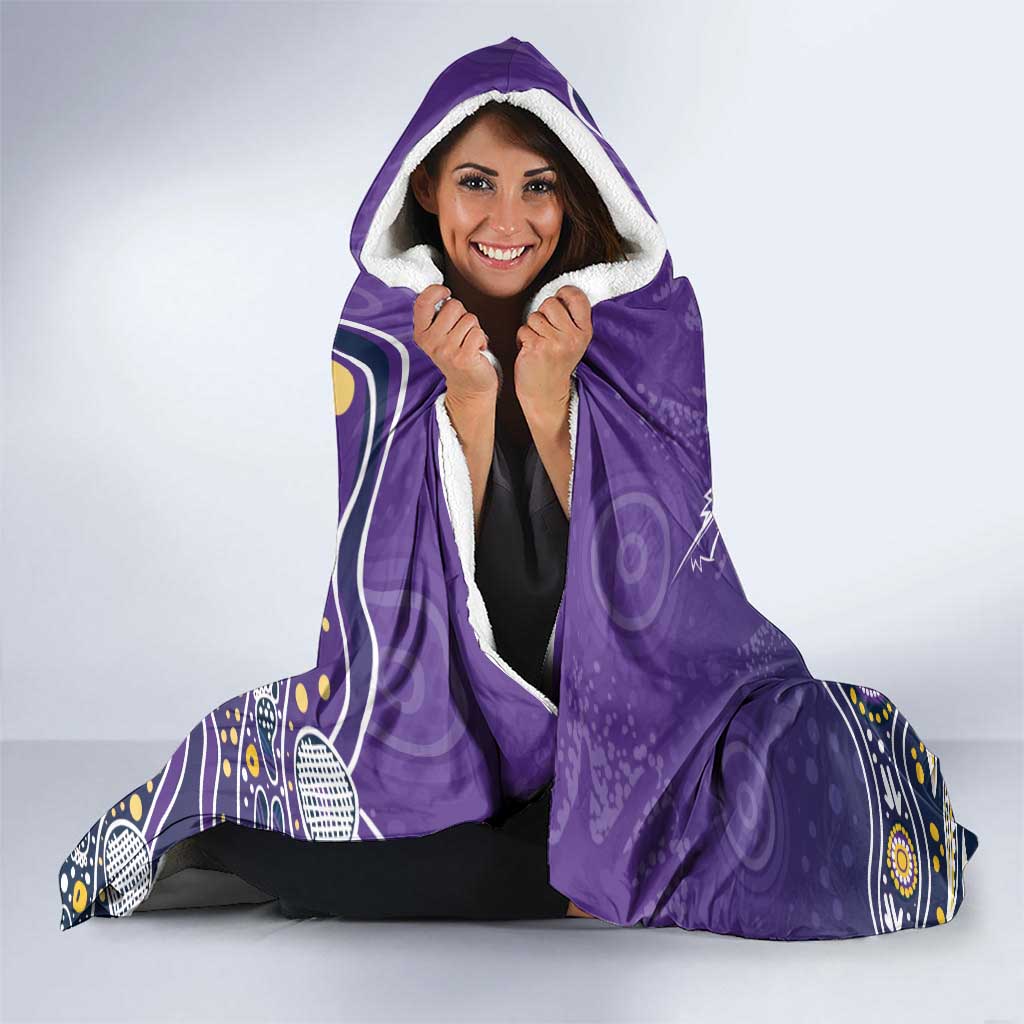 Personalised Storm Rugby Aboriginal Hooded Blanket 2024 GO Storms