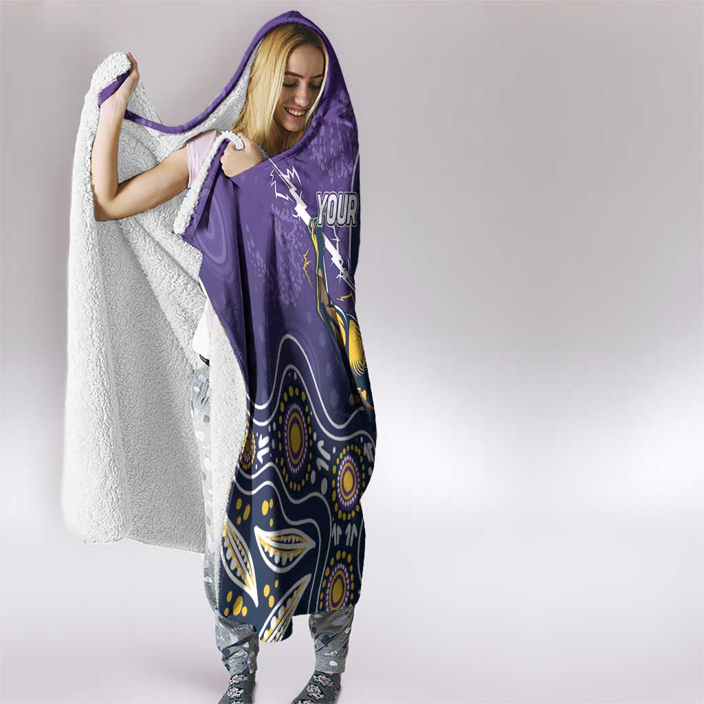 Personalised Storm Rugby Aboriginal Hooded Blanket 2024 GO Storms