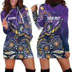 Personalised Storm Rugby Aboriginal Hoodie Dress 2024 GO Storms