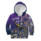 Personalised Storm Rugby Aboriginal Kid Hoodie 2024 GO Storms