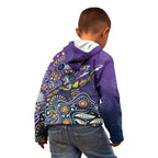 Personalised Storm Rugby Aboriginal Kid Hoodie 2024 GO Storms