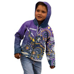 Personalised Storm Rugby Aboriginal Kid Hoodie 2024 GO Storms