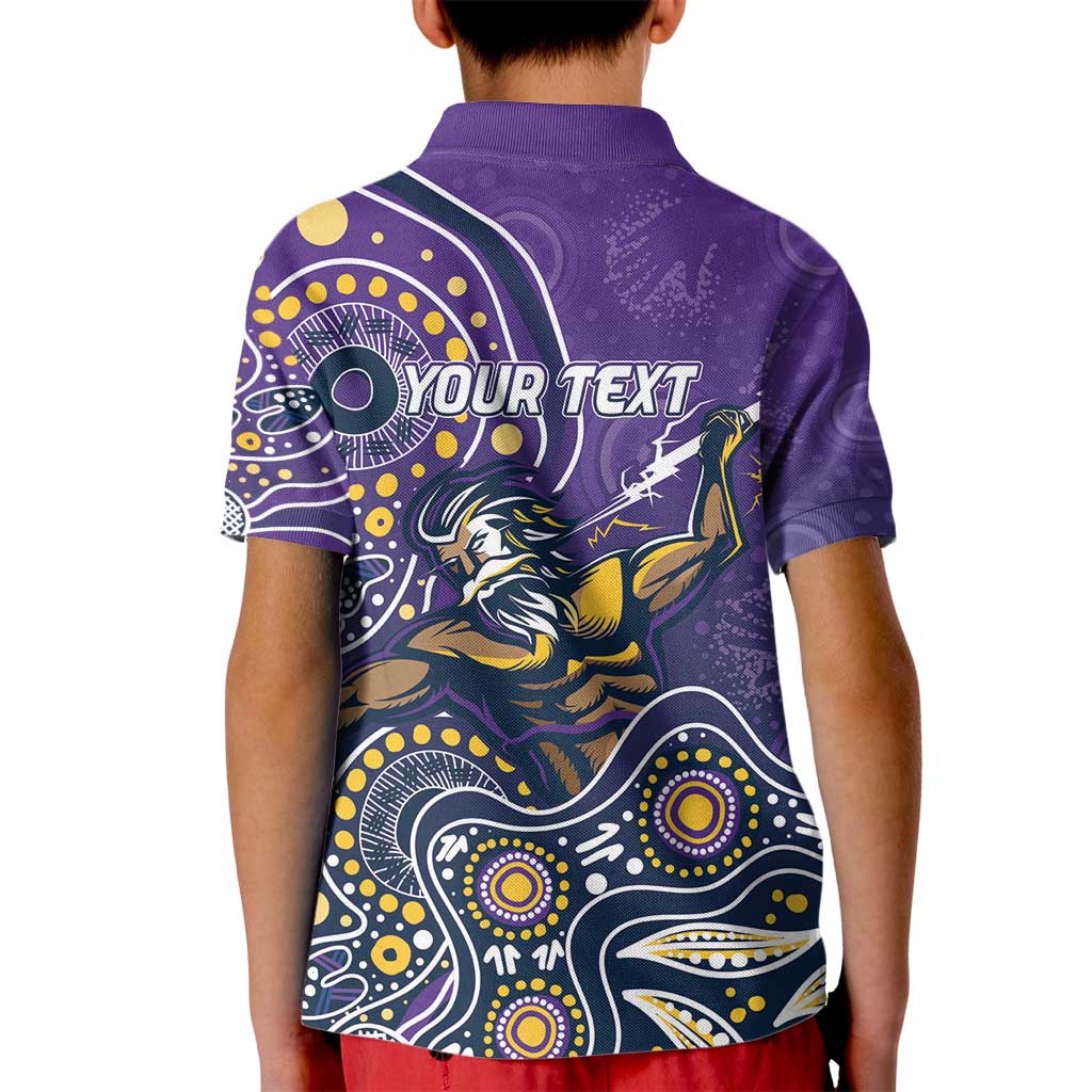 Personalised Storm Rugby Aboriginal Kid Polo Shirt 2024 GO Storms
