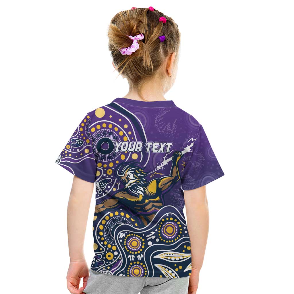Personalised Storm Rugby Aboriginal Kid T Shirt 2024 GO Storms