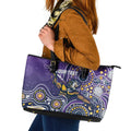 Personalised Storm Rugby Aboriginal Leather Tote Bag 2024 GO Storms
