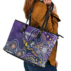 Personalised Storm Rugby Aboriginal Leather Tote Bag 2024 GO Storms