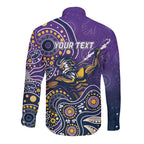 Personalised Storm Rugby Aboriginal Long Sleeve Button Shirt 2024 GO Storms
