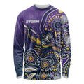 Personalised Storm Rugby Aboriginal Long Sleeve Shirt 2024 GO Storms