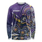 Personalised Storm Rugby Aboriginal Long Sleeve Shirt 2024 GO Storms