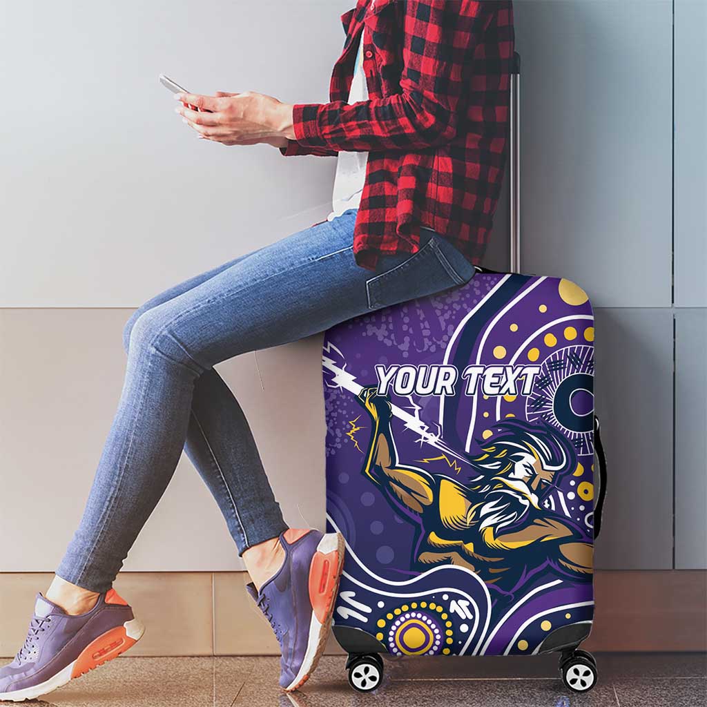 Personalised Storm Rugby Aboriginal Luggage Cover 2024 GO Storms