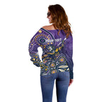Personalised Storm Rugby Aboriginal Off Shoulder Sweater 2024 GO Storms