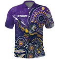 Personalised Storm Rugby Aboriginal Polo Shirt 2024 GO Storms