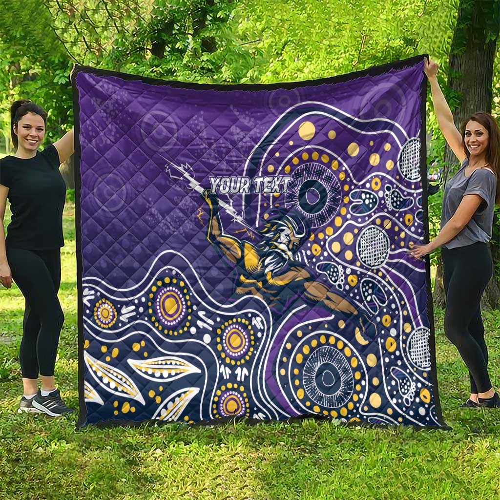 Personalised Storm Rugby Aboriginal Quilt 2024 GO Storms