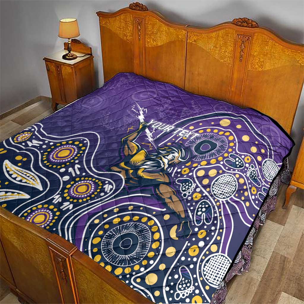 Personalised Storm Rugby Aboriginal Quilt 2024 GO Storms