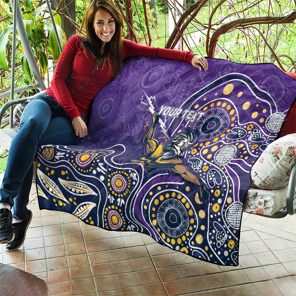 Personalised Storm Rugby Aboriginal Quilt 2024 GO Storms