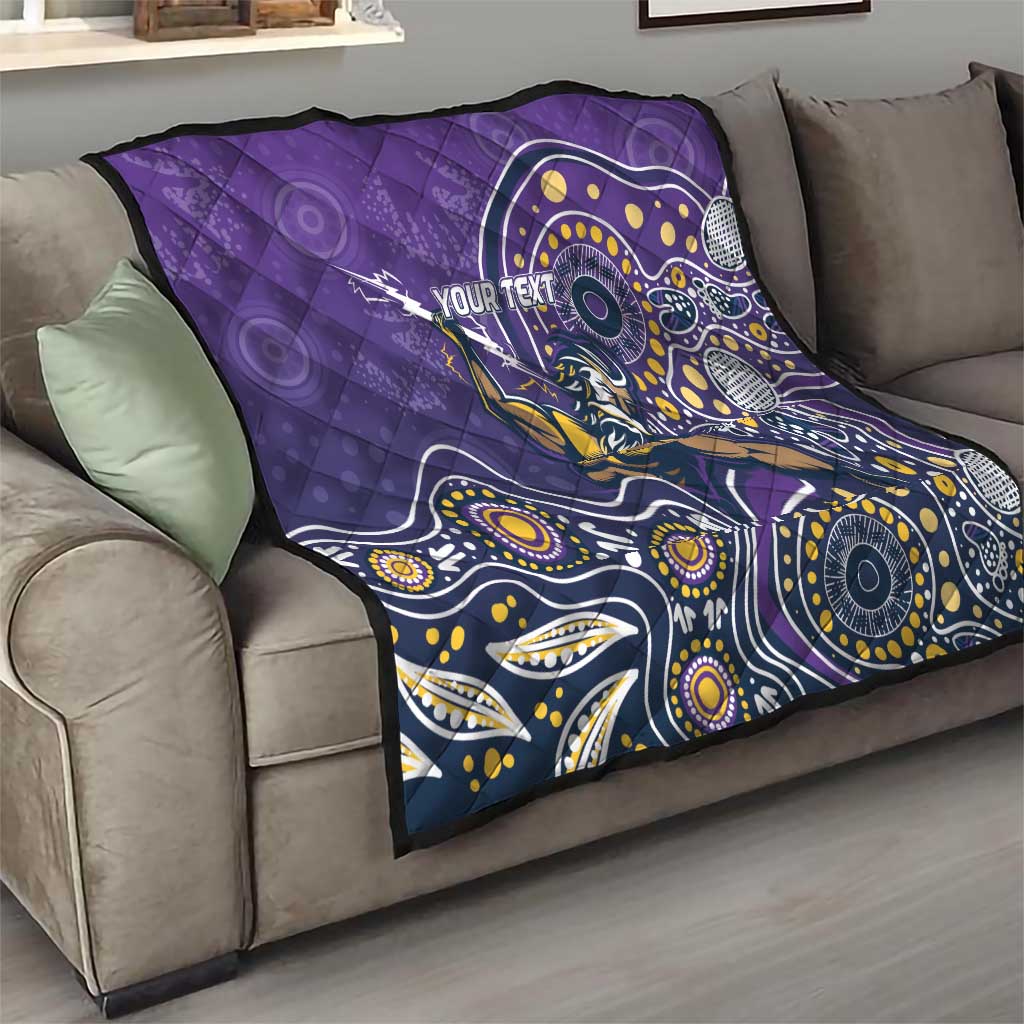 Personalised Storm Rugby Aboriginal Quilt 2024 GO Storms