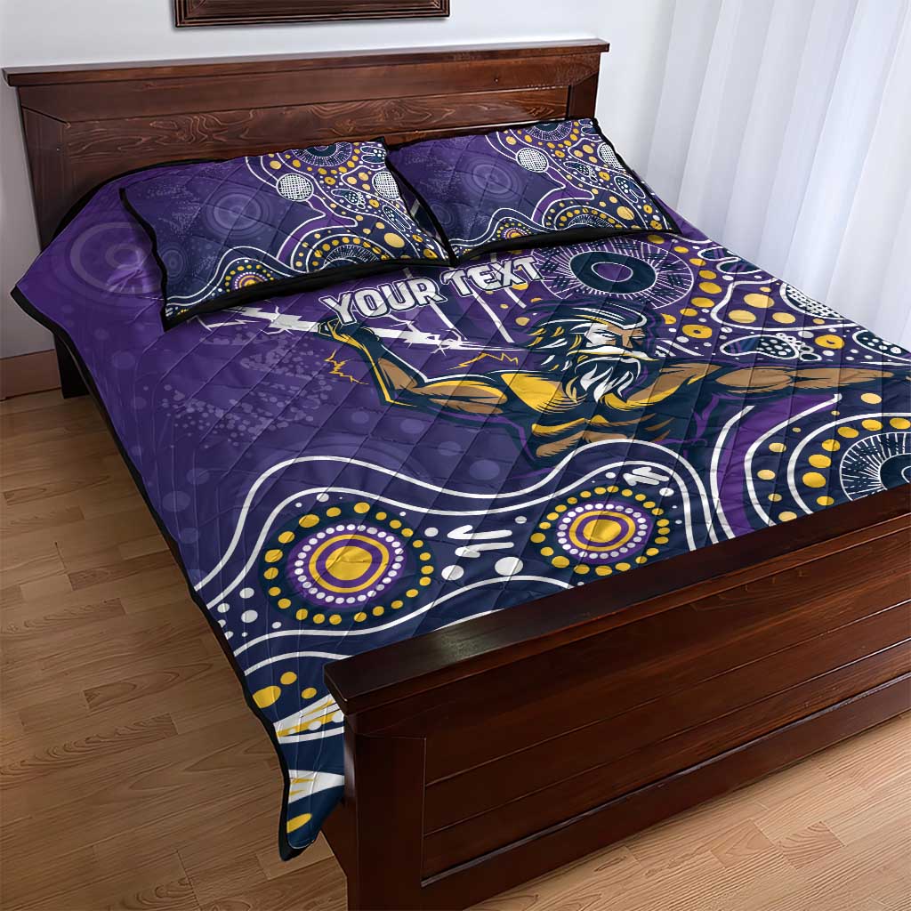 Personalised Storm Rugby Aboriginal Quilt Bed Set 2024 GO Storms