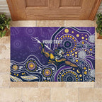 Personalised Storm Rugby Aboriginal Rubber Doormat 2024 GO Storms