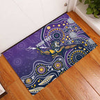 Personalised Storm Rugby Aboriginal Rubber Doormat 2024 GO Storms