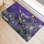 Personalised Storm Rugby Aboriginal Rubber Doormat 2024 GO Storms