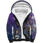 Personalised Storm Rugby Aboriginal Sherpa Hoodie 2024 GO Storms