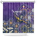 Personalised Storm Rugby Aboriginal Shower Curtain 2024 GO Storms