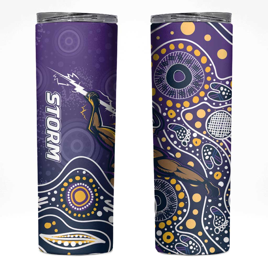 Storm Rugby Aboriginal Skinny Tumbler 2024 GO Storms
