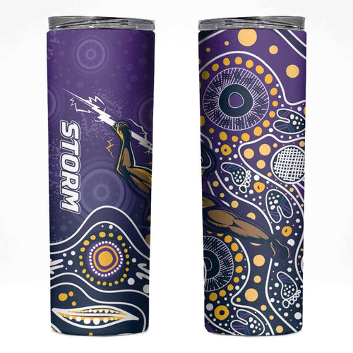 Storm Rugby Aboriginal Skinny Tumbler 2024 GO Storms