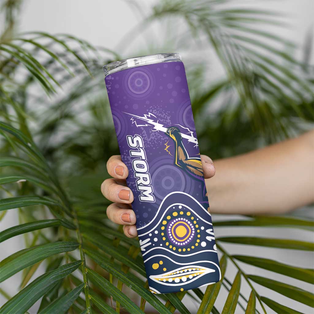 Storm Rugby Aboriginal Skinny Tumbler 2024 GO Storms