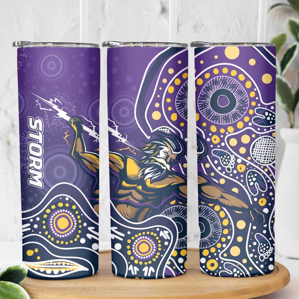 Storm Rugby Aboriginal Skinny Tumbler 2024 GO Storms