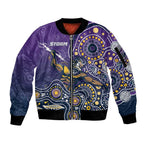 Personalised Storm Rugby Aboriginal Sleeve Zip Bomber Jacket 2024 GO Storms