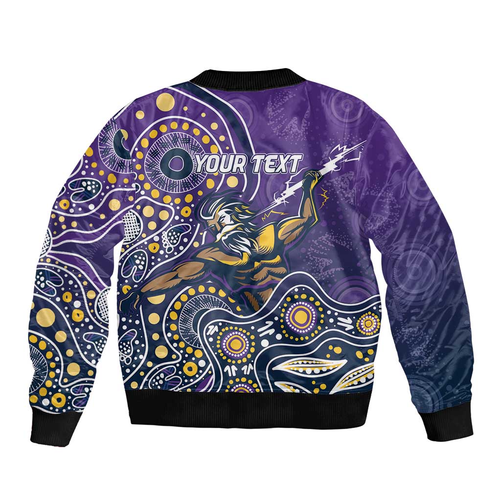Personalised Storm Rugby Aboriginal Sleeve Zip Bomber Jacket 2024 GO Storms