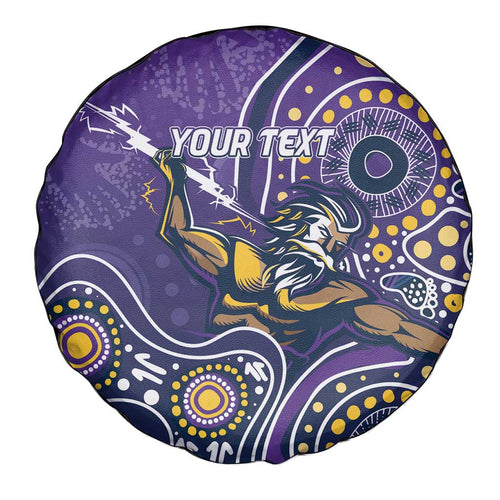 Personalised Storm Rugby Aboriginal Spare Tire Cover 2024 GO Storms