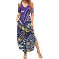 Personalised Storm Rugby Aboriginal Summer Maxi Dress 2024 GO Storms