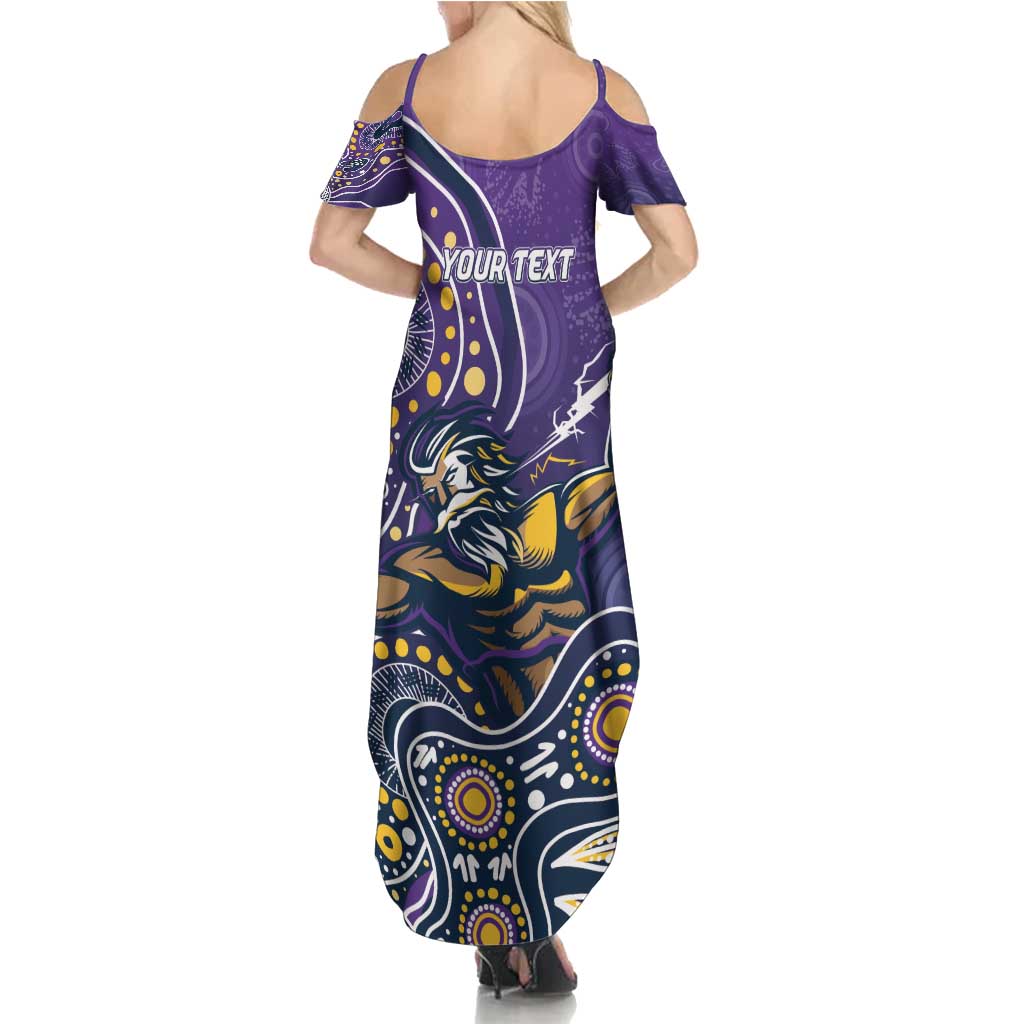 Personalised Storm Rugby Aboriginal Summer Maxi Dress 2024 GO Storms