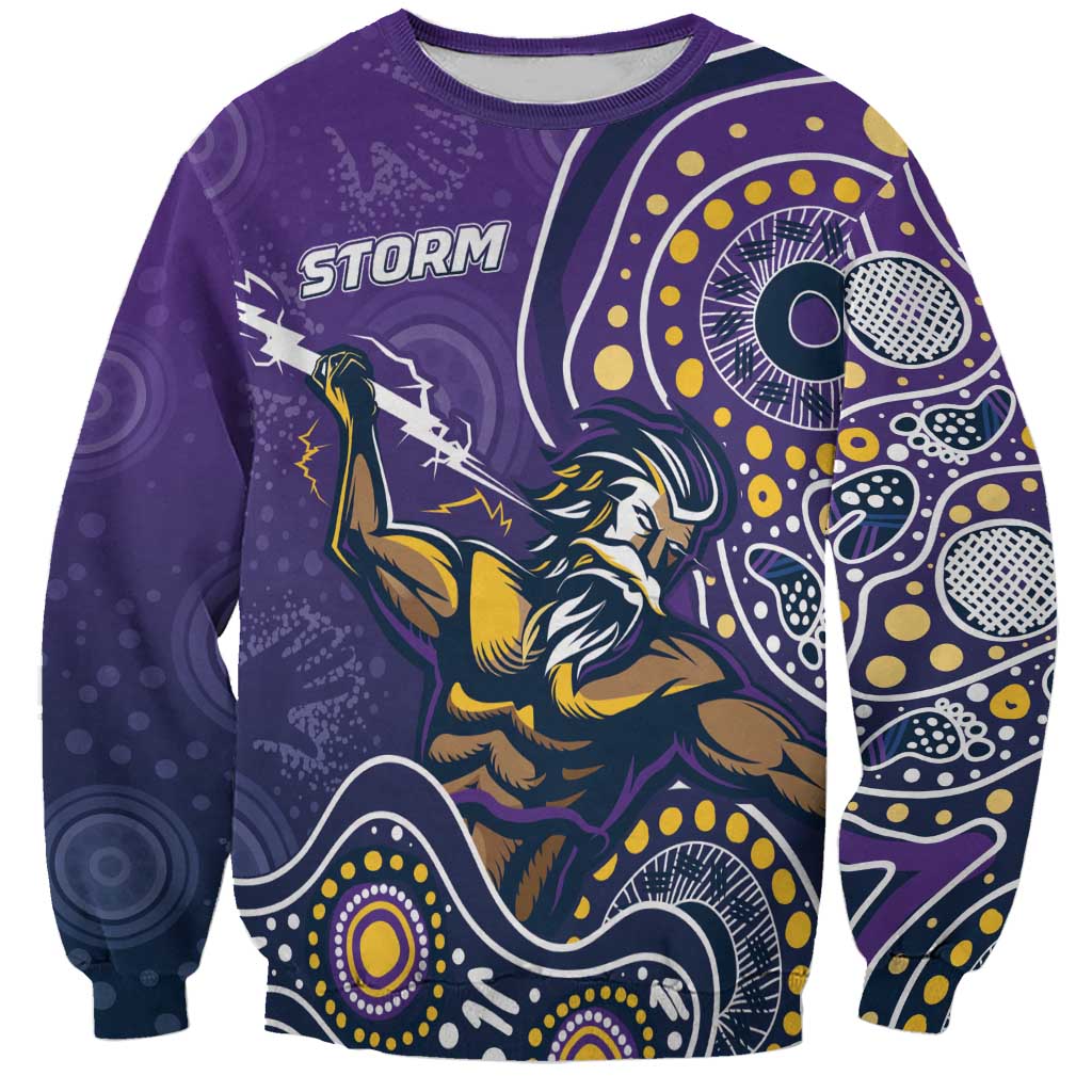 Personalised Storm Rugby Aboriginal Sweatshirt 2024 GO Storms