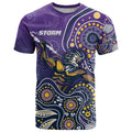 Personalised Storm Rugby Aboriginal T Shirt 2024 GO Storms