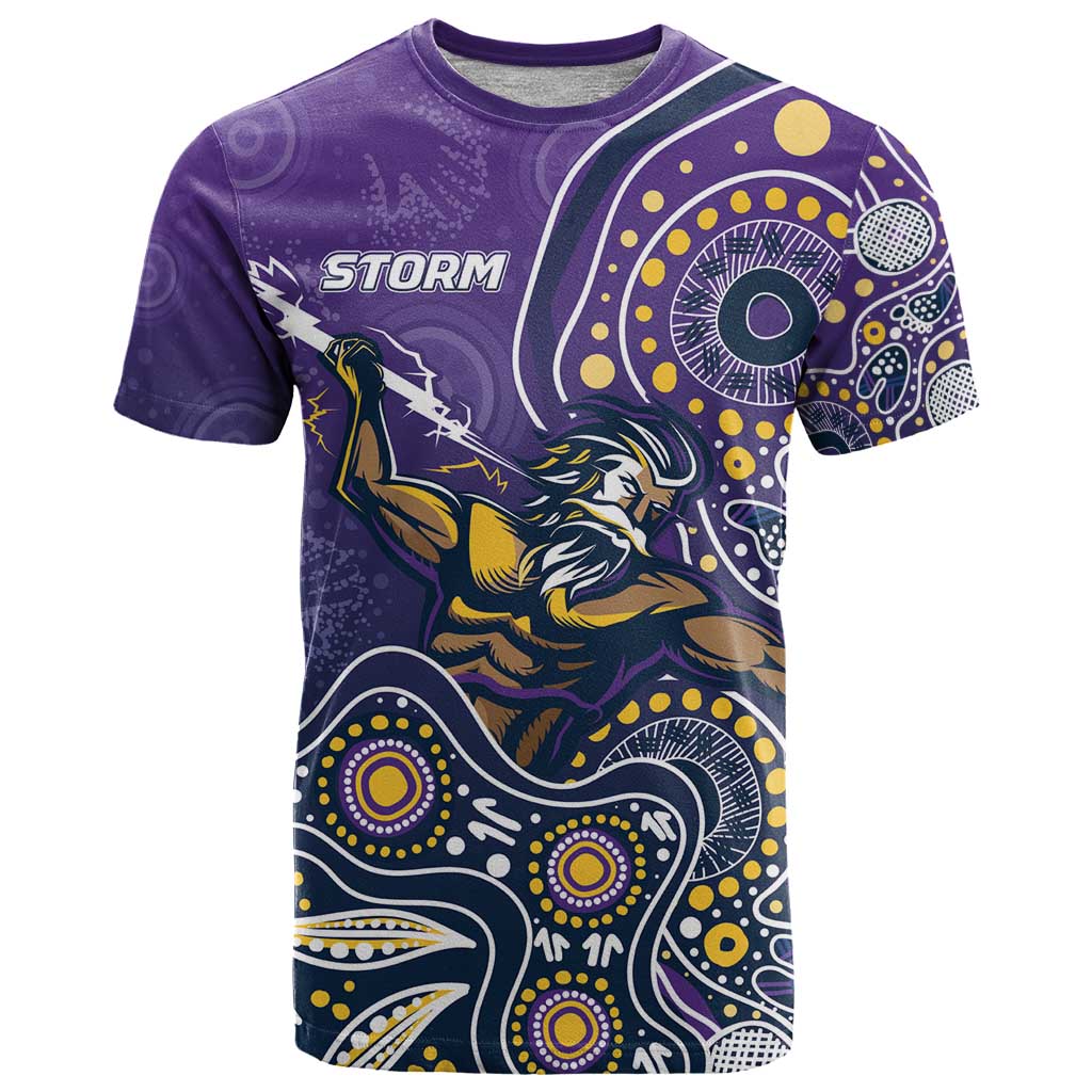 Personalised Storm Rugby Aboriginal T Shirt 2024 GO Storms