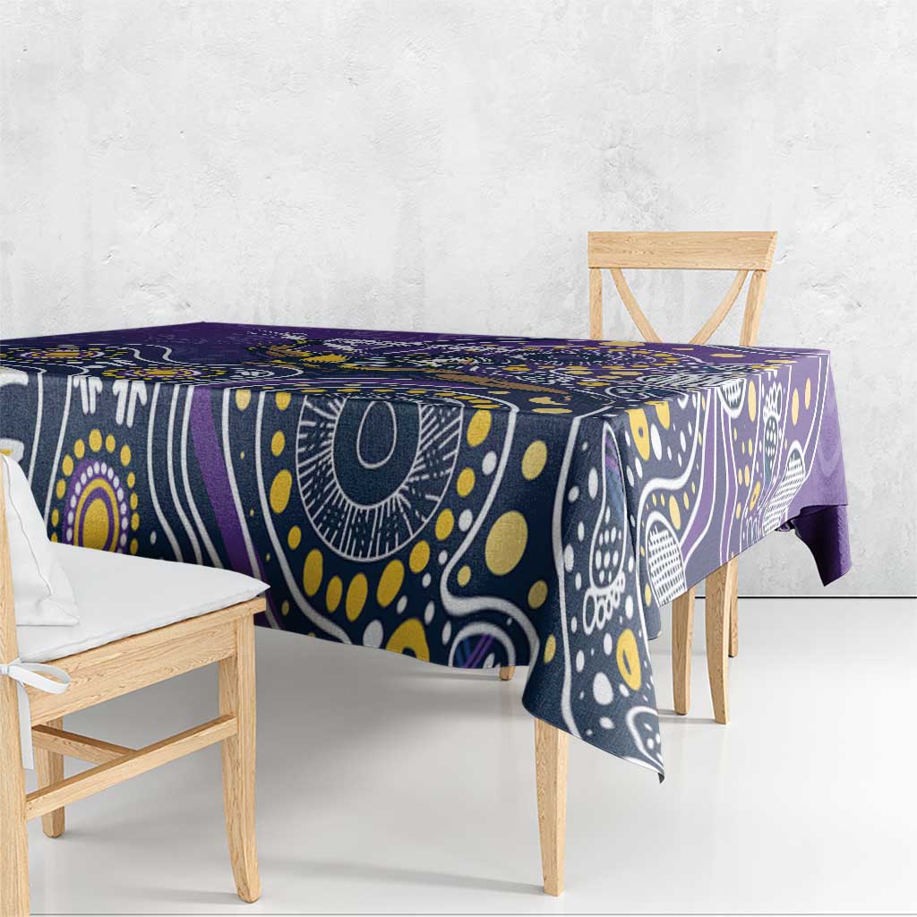 Personalised Storm Rugby Aboriginal Tablecloth 2024 GO Storms