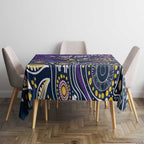 Personalised Storm Rugby Aboriginal Tablecloth 2024 GO Storms