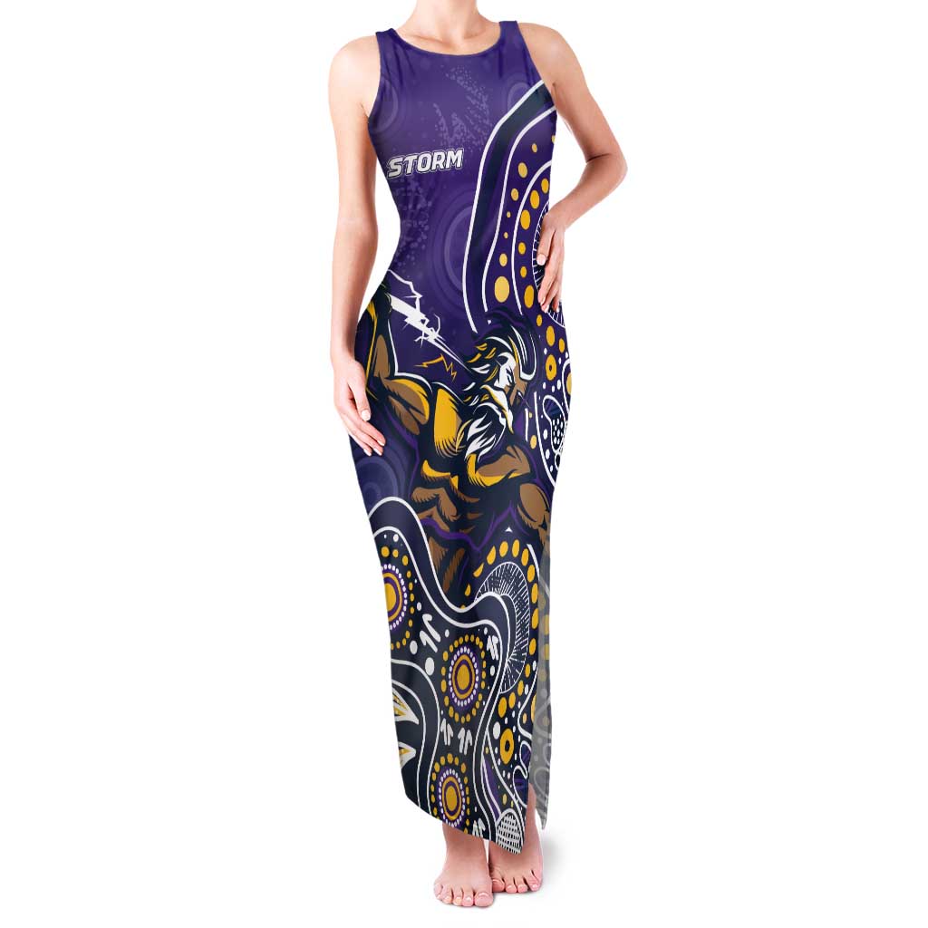 Personalised Storm Rugby Aboriginal Tank Maxi Dress 2024 GO Storms