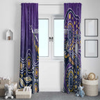 Personalised Storm Rugby Aboriginal Window Curtain 2024 GO Storms