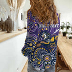 Personalised Storm Rugby Aboriginal Women Casual Shirt 2024 GO Storms
