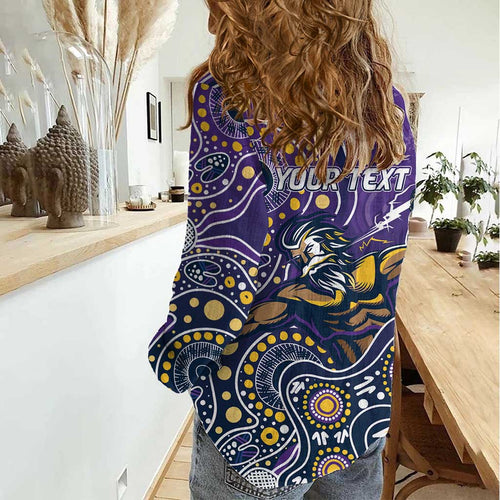 Personalised Storm Rugby Aboriginal Women Casual Shirt 2024 GO Storms